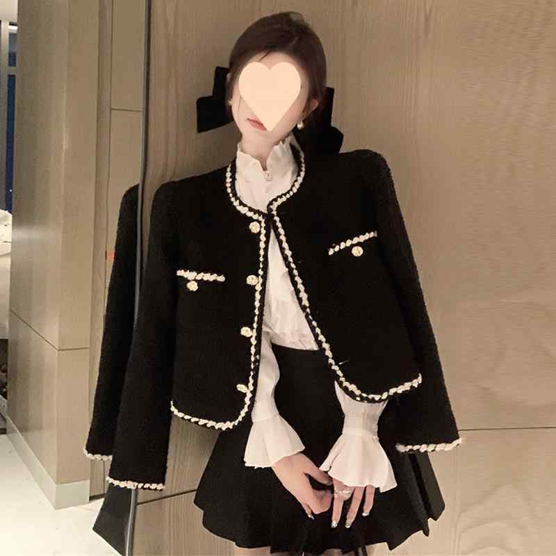 CHANEL ツイード ジャケット コート 秋冬 楽天市場】シャネル 風 ツイード ジャケット（コート・ジャケット