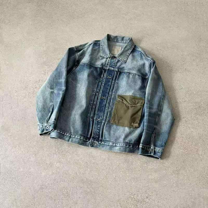 ジャケット 男性用 ブルージャケット Gジャン デニムジャケット ウォッシュ加工 ゆったり カジュアル 綿100% 春秋 メンズ