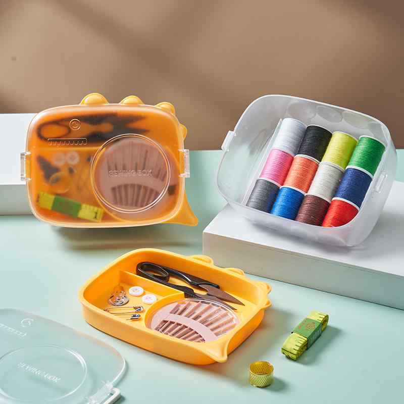 ソーイングセット レディース 裁縫セット 家庭用 携帯式 ミニ 針 糸 はさみbutton 指ぬき 裁縫道具 収..
