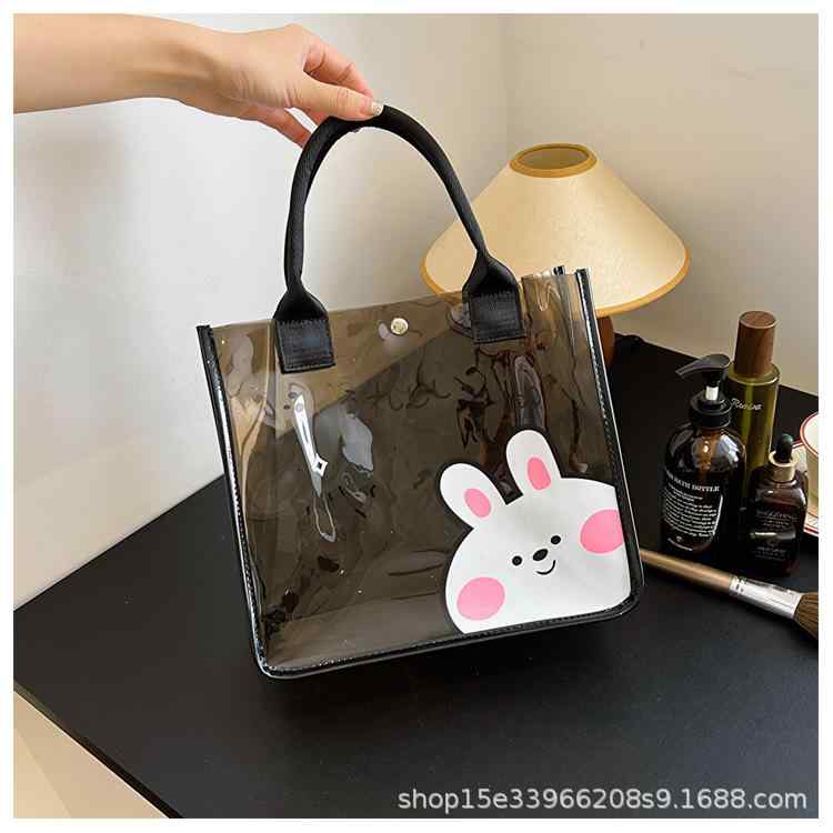 化粧ポーチ レディース 旅行用 防水 大容量 かわいい アニマル柄 クリア 透明 洗面用具 収納バッグ 温..