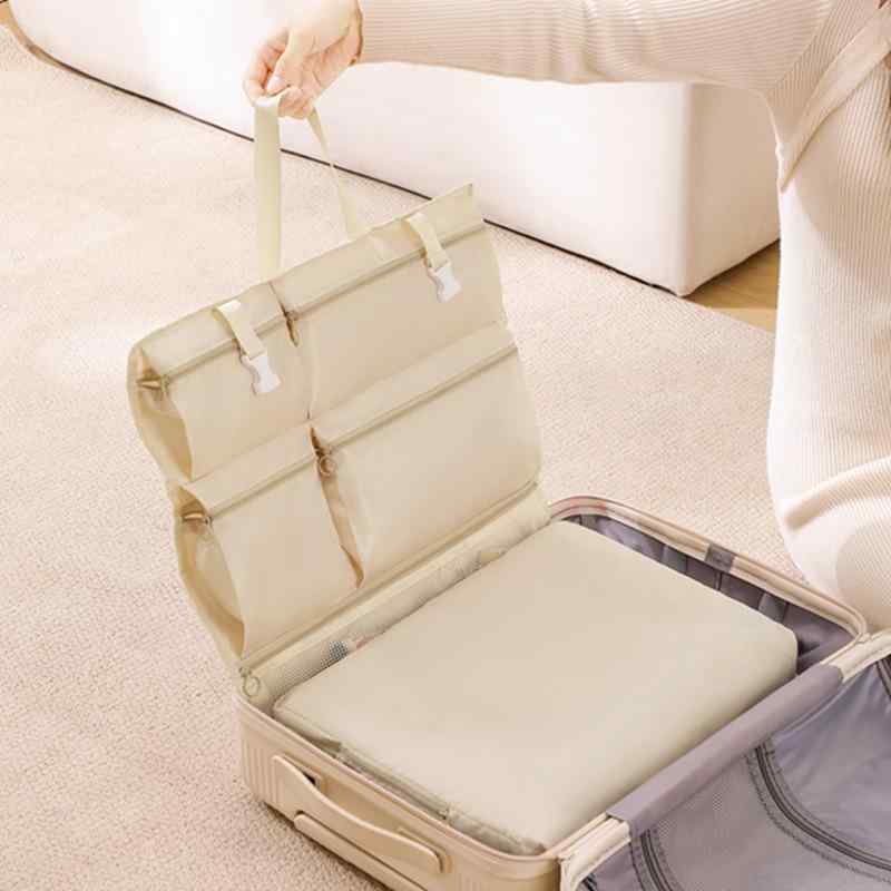 旅行用収納ポーチ レディース メンズ 衣類 下着 トラベルポーチ 大容量 防水 整理用 キューブ型 アレンジケース インナーバッグ