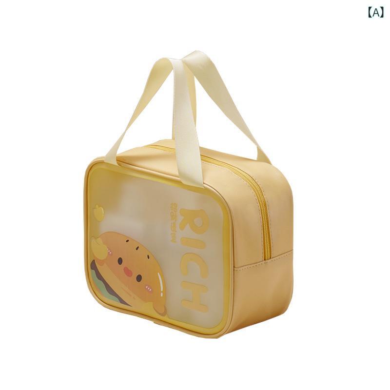 Tanzanの化粧ポーチ レディース 大容量 旅行用 洗面用具 収納バッグ 防水 2層式 かわいい おしゃれ 整理整頓 持ち運び 温泉 ジム｜アングル2