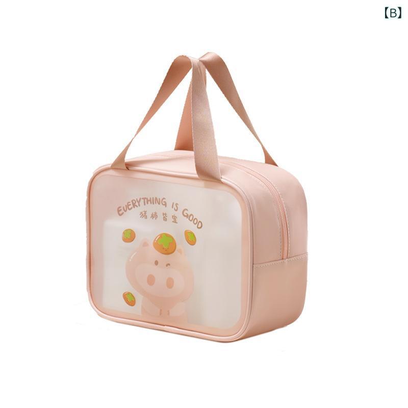 Tanzanの化粧ポーチ レディース 大容量 旅行用 洗面用具 収納バッグ 防水 2層式 かわいい おしゃれ 整理整頓 持ち運び 温泉 ジム｜アングル3