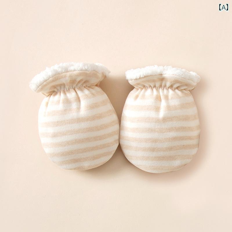 ベビー 手袋 冬 0歳 1歳 防寒 新生児 赤ちゃん 綿 防顔引っ掻き 対策 噛みつき 防止 0ヶ月 6ヶ月 12ヶ月 パステルカラー あったか かわいい(4)