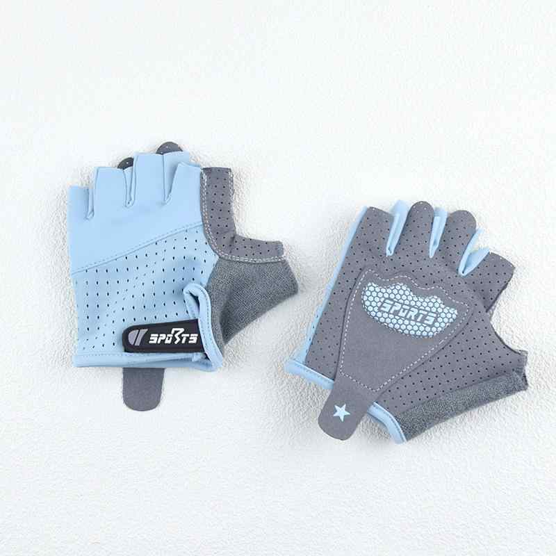 手袋 キッズ スポーツ グローブ 子供用 滑り止め ハーフフィンガー 筋トレ 鉄棒 サイクリング ローラー..