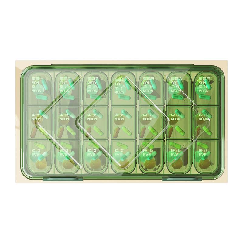 薬箱 レディース メンズ 高齢者 薬ケース 1週間 7日分 携帯用 分割 分包 薬入れ 大容量 収納ケース 錠..