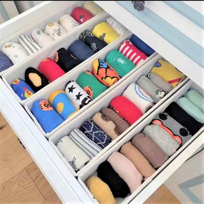 収納ケース レディース 靴下 下着 収納ボックス 綿麻 折り畳み式 引き出し式 整理整頓 通気性