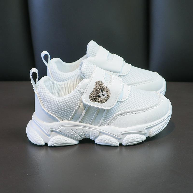 スニーカー キッズ 子供 男女兼用 カジュアル 運動靴 春秋 滑り止め 白 ベビー シューズ 13.5 14 14.5 ..
