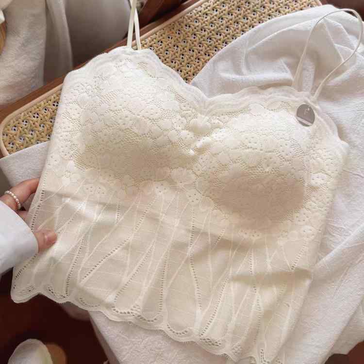 キャミソール レディース レース ブラパッド付き ベスト チーズホワイト/ミントグリーン/ブラック/カフ..