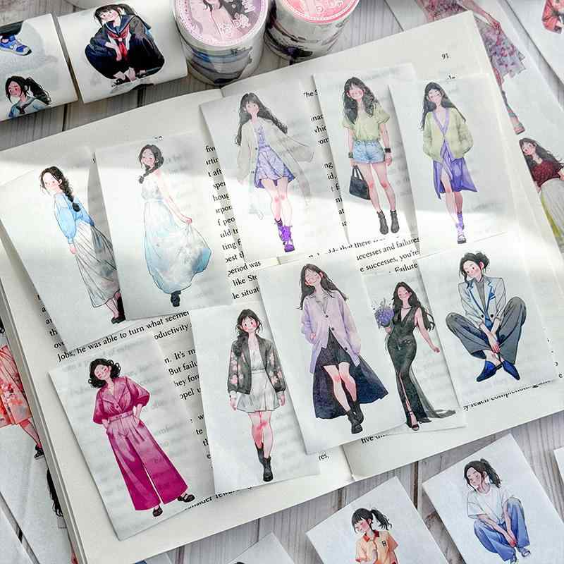 和紙テープ かわいい レディース ガールズ スクラップブッキング デコレーション コラージュ DIY 手帳 ..