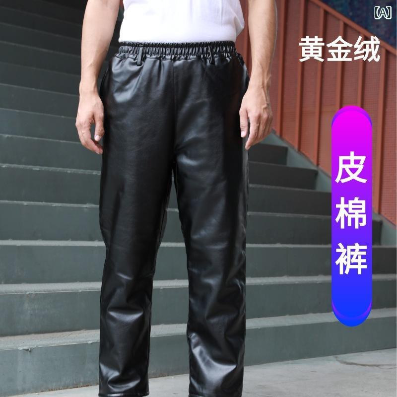 ジャケット メンズ 男性用 PUレザー 裏起毛 防寒 防水 防油 取り外し可能フード付き 作業着 バイク 秋..