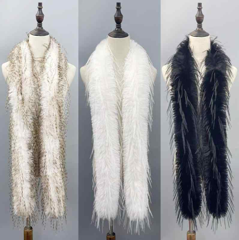 マフラー レディース 秋冬 フェイクファー ティペット 暖かい 防寒 無地 スヌード ショール ストール ..