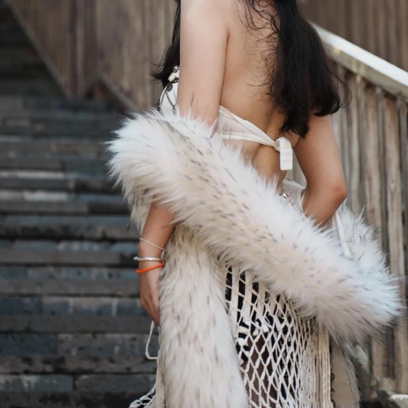 ショール レディース 冬 付け襟 フェイクファー ティペット 暖かい パーティー ドレス 着物 和装 フォ..