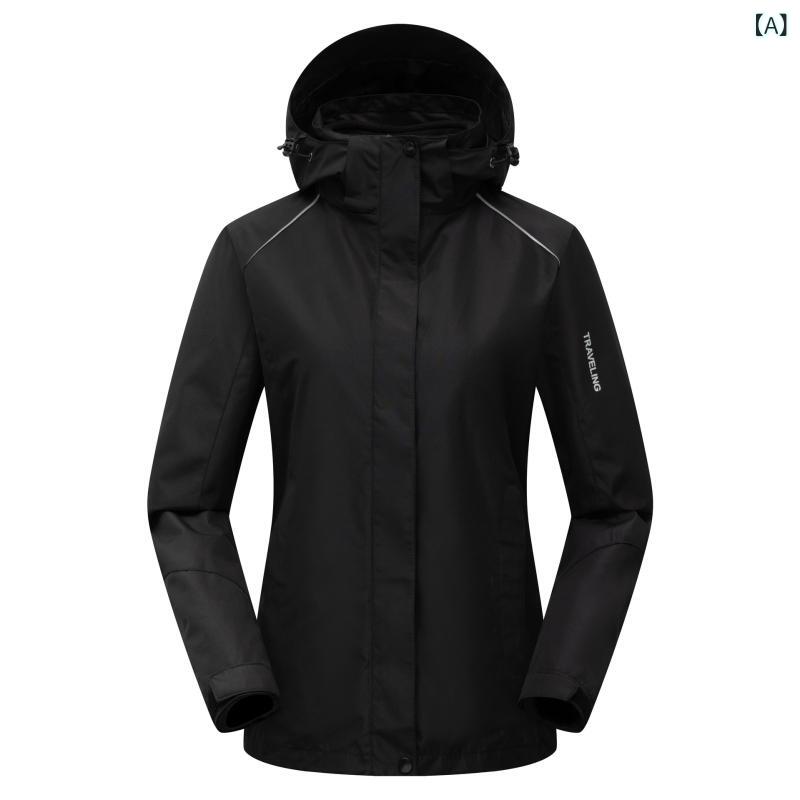 マウンテンパーカー メンズ レディース 防風 防水 防寒 登山 スキー ウェア 上下セット 秋冬 裏起毛 フ..