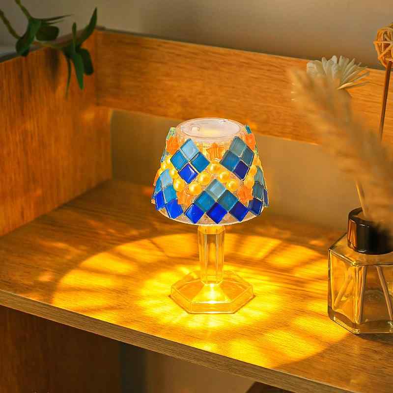 モザイク ランプ DIY 手作り キット 小夜灯 子供の日 ギフト アクリル 卓上 照明 器具 部屋 デコレーシ..