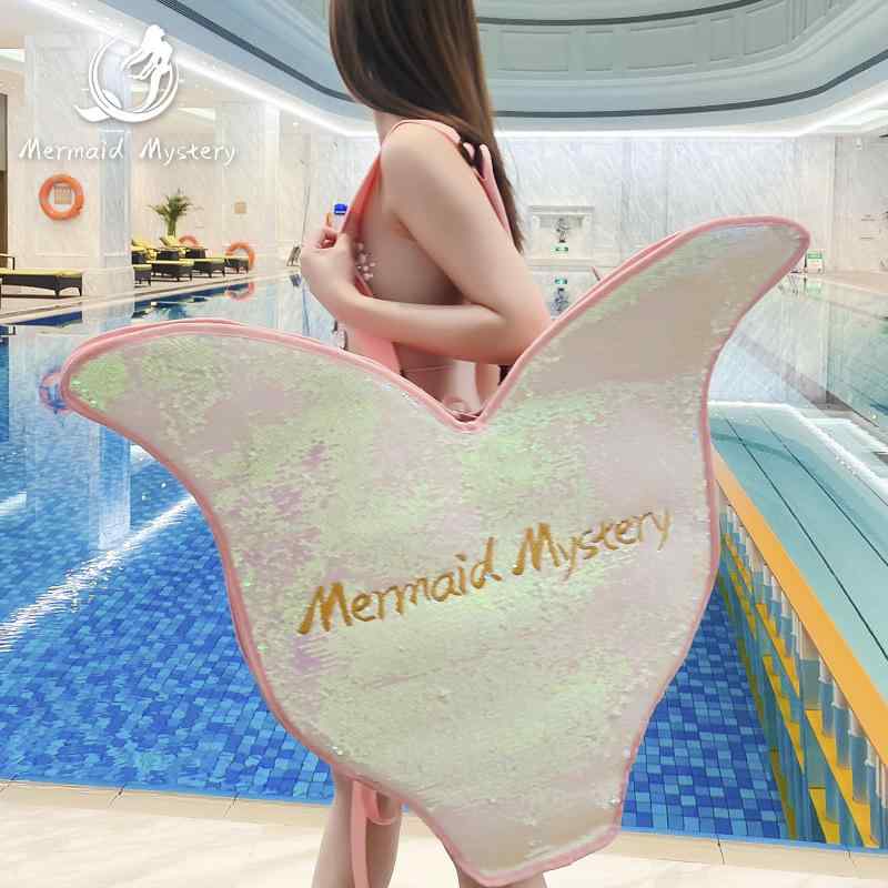 ダイビング バッグ レディース ショルダーバッグ ナイロン マーメイド フィン 収納 大容量 軽量 スイミ..