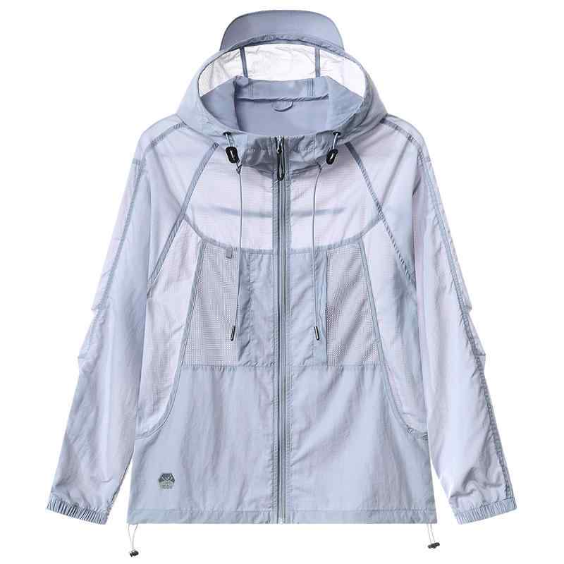 アウター レディース メンズ 撥水 防蚊 UVカット ナイロン パーカー 薄手 ラッシュガード 接触冷感 紫..