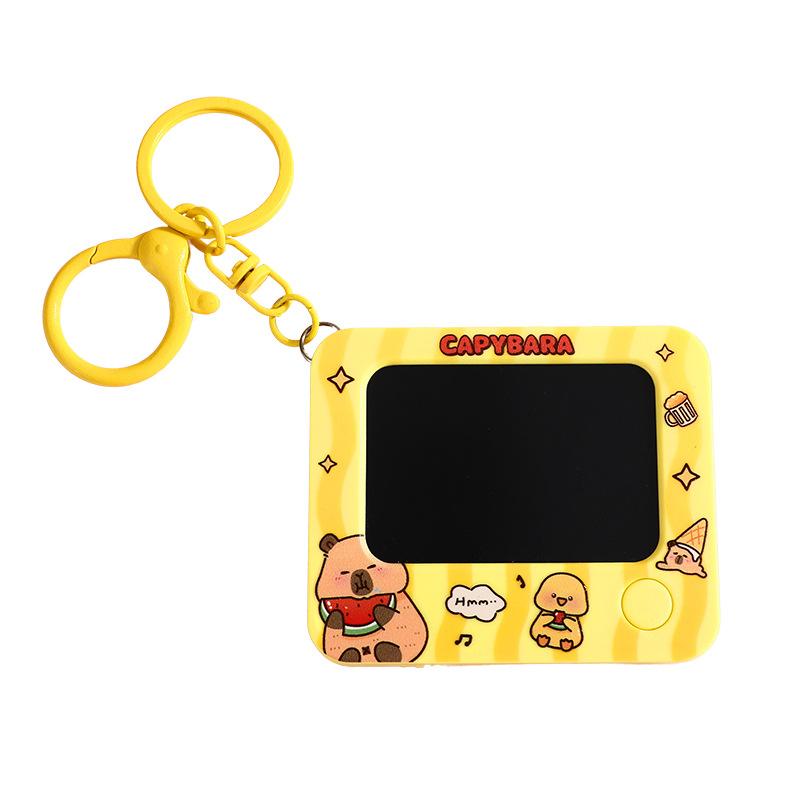 キーホルダー かわいい カピバラ ミニ手绘板 カップル おもちゃ バッグチャーム ギフト スイカ 減圧 卒..