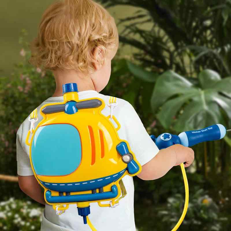 水鉄砲 子供用 消防車 リュック型 プール 海水浴 水遊び 玩具 男の子 女の子 幼児 4歳 5歳 6歳