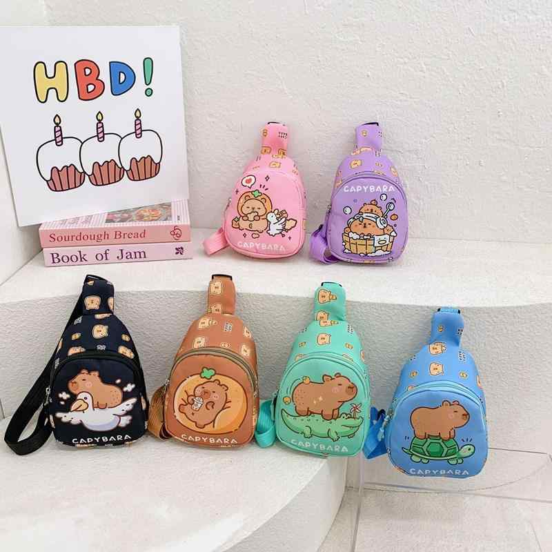 キッズ バッグ カートゥーン アニメーション ショルダー 萌え かわいい キャンバス 男の子 女の子 幼稚..