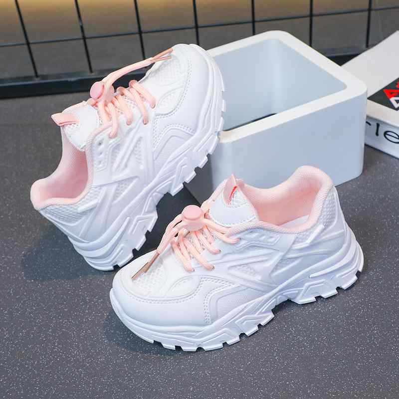 スニーカー キッズ 白 通気性 スポーツシューズ 男の子 女の子 子供靴 運動靴 普段履き 春夏 秋冬