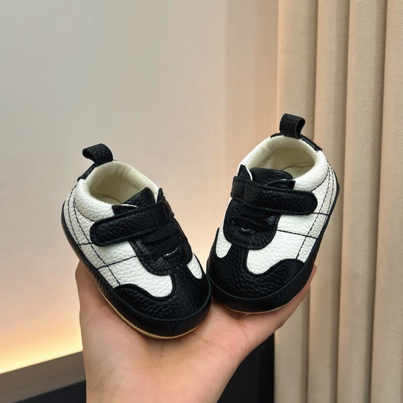 ベビーシューズ 男の子 女の子 0歳 1歳 幼児 運動靴 柔らかい靴底 滑り止め 歩行練習 靴 マジックテープ 履きやすい ブラウン ブラック ネイビー 合成皮革 スポーティー 切り替え