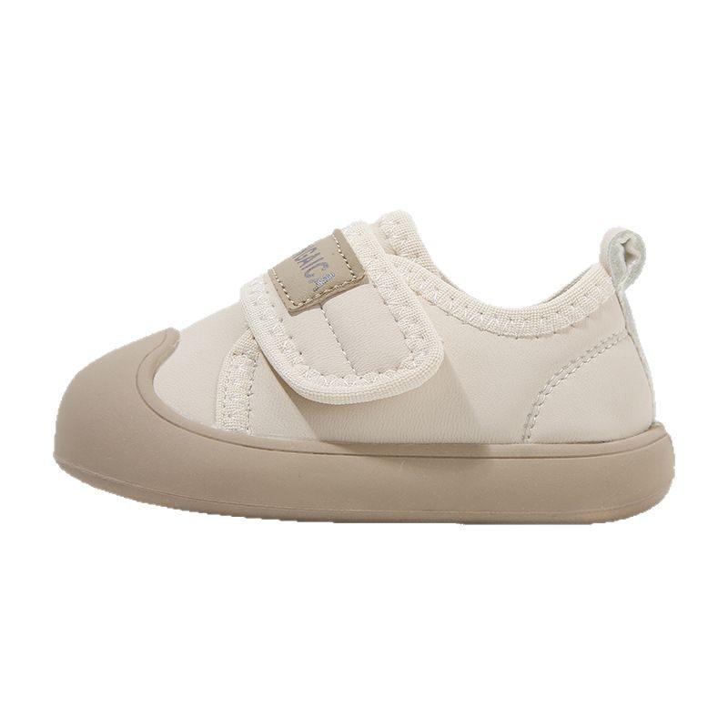 ベビーシューズ 幼児靴 運動靴 春秋 ベビー 柔らかい底 防水 滑り止め 人工皮革 カジュアル 白 12ヶ月 ..