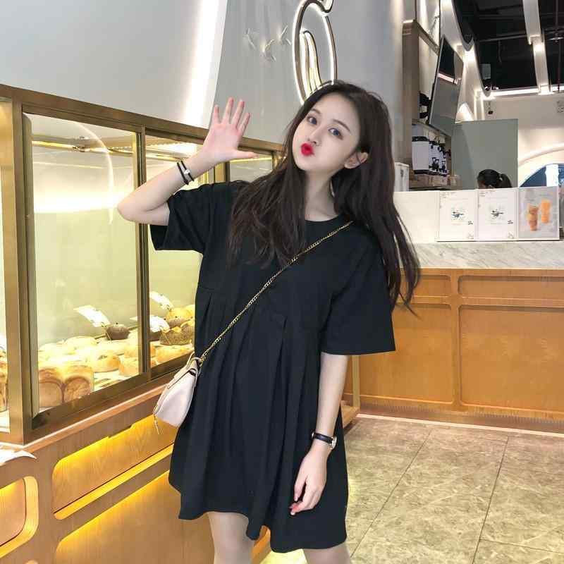 ワンピース マタニティ レディース 妊婦服 産前産後 Aライン 半袖 ミディ丈 膝丈 ポリエステル ゆった..