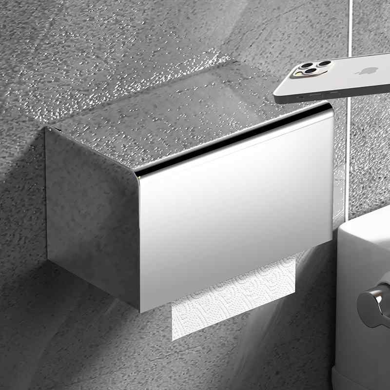 トイレットペーパーホルダー 浴室用 壁掛け式 ステンレス製 ペーパータオルホルダー ロールペーパーホルダー 多用途(3)