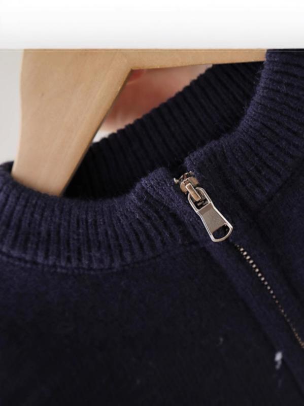 子供服 ニットカーディガン 男女兼用 アウター ジップアップ ニットセーター 長袖 トップス 普段使い 韓国風 春秋