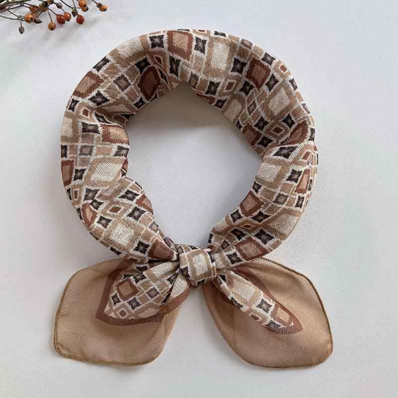 スカーフ ストール レディース 春秋 綿麻 格子柄 プリント レトロ あたたかい おしゃれ かわいい 日焼..