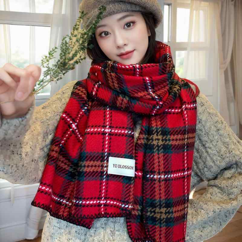 マフラー レディース ストール 秋冬 チェック柄 大判 ショール 厚手 防寒 保温 ひざ掛け 膝掛け 襟巻き..