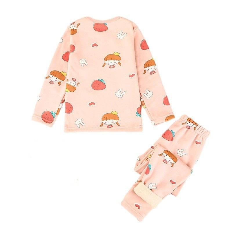 子供用インナー 上下セット 裏起毛 男女兼用 ベビー あったか 秋冬 パジャマ 長袖 トップス 長ズボン ホームウェア ポリエステル100% 90cm 100cm 110cm 120cm 130cm 140cm 150cm