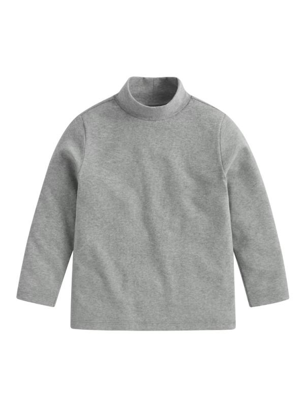 ・カテゴリ: 童Tシャツ・対象: 男女兼用・スタイル: 日式・袖丈: 長袖・適合年齢: 婴幼童(1~3歳，80~100cm),中大童(8歳以上，140cm以上),中小童(3~8歳，100~140cm)・適合シーズン: 春秋,冬季・生地加工: 柔软处理・柄: 纯色・素材: 綿100%・ネックライン: 高领・機能: 保温・カラー: 白色,灰色,藏青色,粉红色,黄色,酒红色,紫色・対応身長: 90cm,100cm,110cm,120cm,130cm,140cm,150cm,160cm