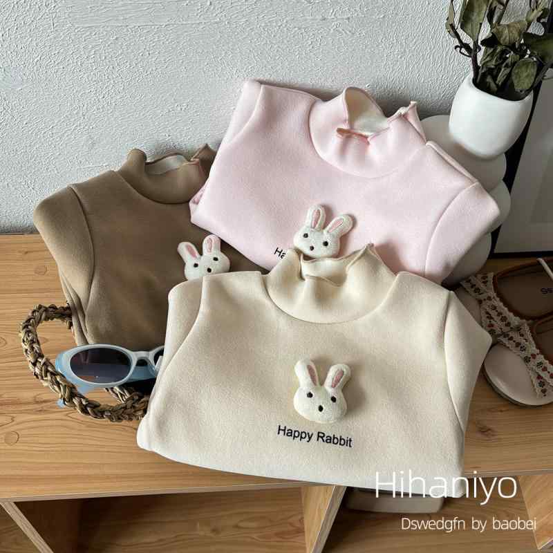 Tシャツ 女児 キッズ 裏起毛 ハイネック トップス 秋冬 長袖 カットソー 韓国風 子供 ベビー 上着 80 90 100 110 120 130 140 150cm 伸縮性 柔らかい 暖かい