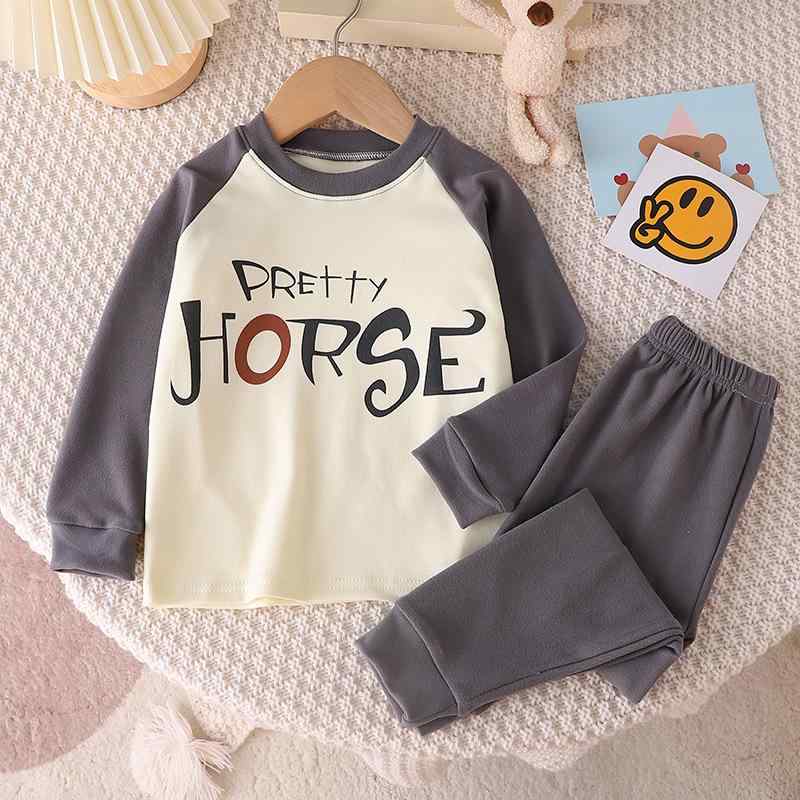 子供用パジャマ 上下セット 中大童サイズ キッズ 部屋着 ルームウェア 保温 秋冬 徳绒 あったか 男女兼用 男の子 女の子 かわいい パステルカラー 90cm 100cm 110cm 120cm 130cm 140cm 150cm 160cm