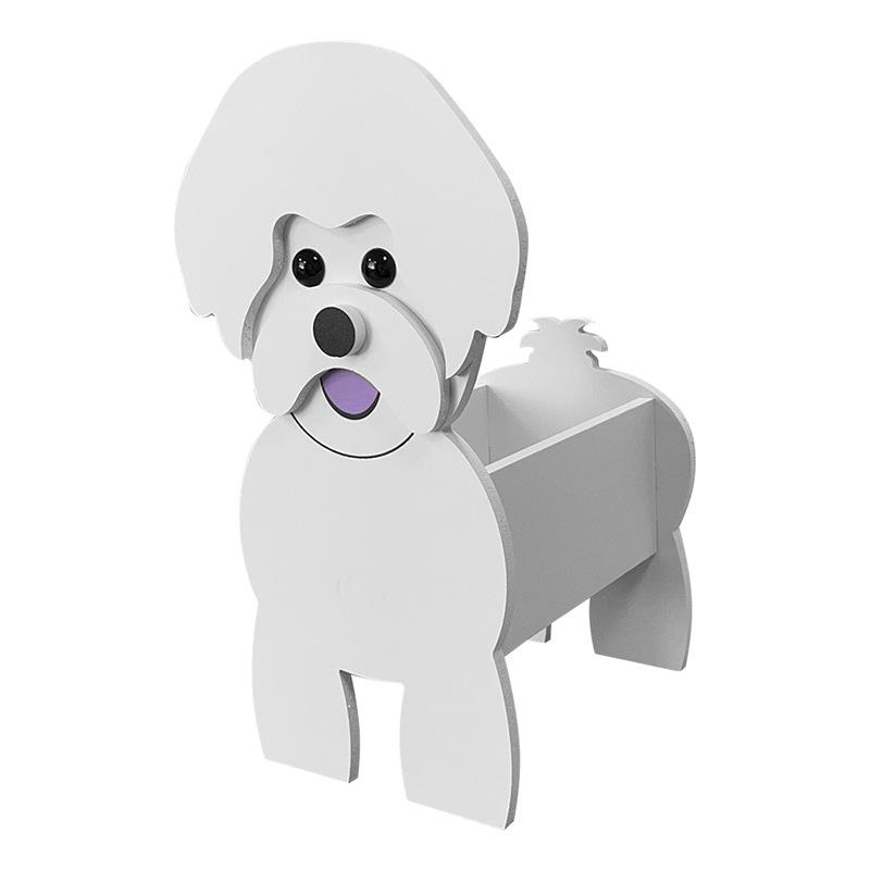 花瓶 ペット 犬 プランター 植木鉢 ガーデニング 庭 玄関先 室内 インテリア 置物 オーナメント PVC製 ..