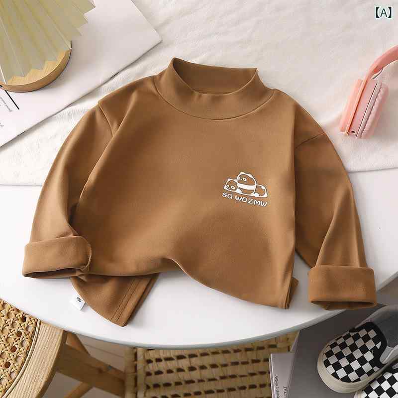 子供用 トップス 男児 女児 裏起毛 カットソー インナーウェア 秋冬 保温性 伸縮性 通気性 やわらかい 90cm 100cm 110cm 120cm 130cm 140cm 150cm 160cm