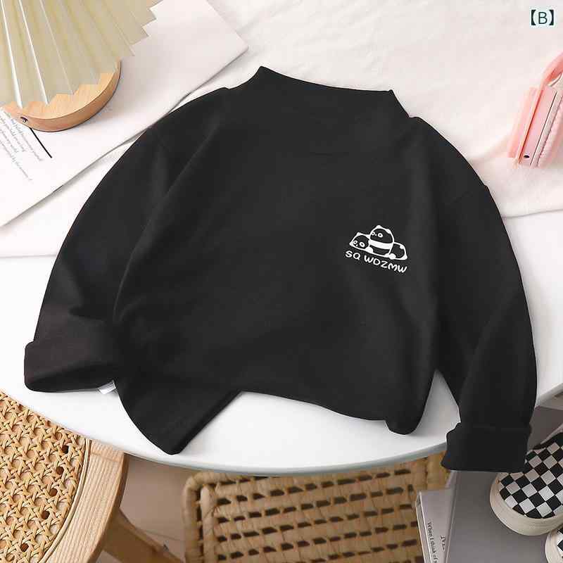 Tanzanの子供用 トップス 男児 女児 裏起毛 カットソー インナーウェア 秋冬 保温性 伸縮性 通気性 やわらかい 90cm 100cm 110cm 120cm 130cm 140cm 150cm 160cm｜アングル2