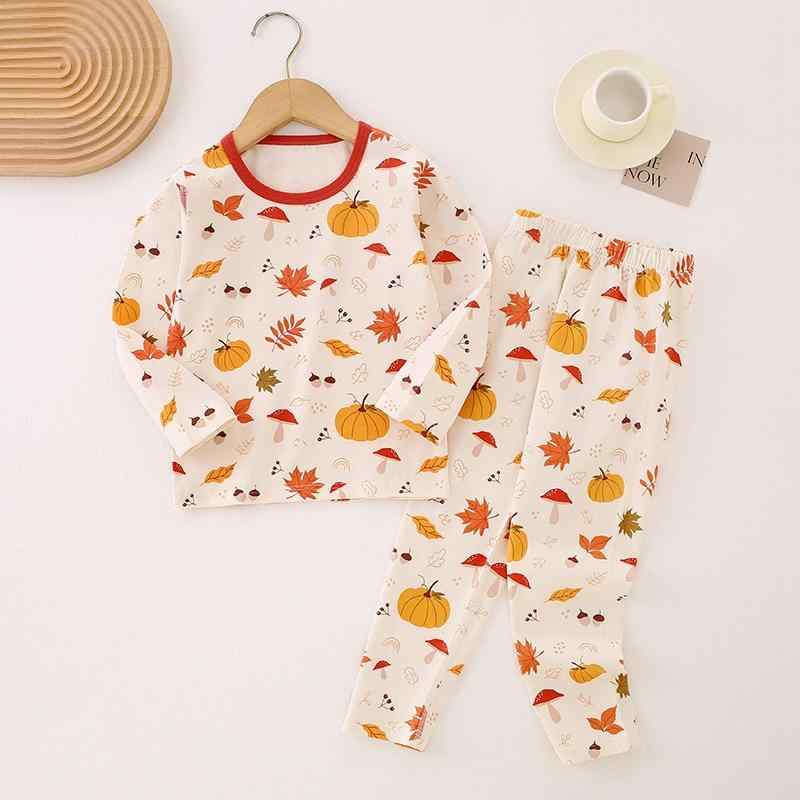 子供用インナー 上下セット 男女兼用 ベビー ライクラ 綿 長袖 丸首 秋 冬 春 パジャマ ルームウェア 90 100 110 120 130 140 150 160