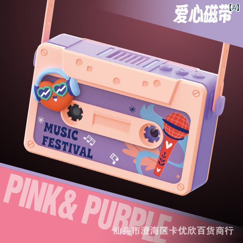 扇風機 子供用 携帯扇風機 首掛け扇風機 録音機能付き レトロデザイン ポータブル ミニ扇風機 ハンズフ..