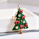 キーホルダー クリスマス ファッション小物 ラインストーン クリスマスツリー ラッキーアイテム パーティー ギフト