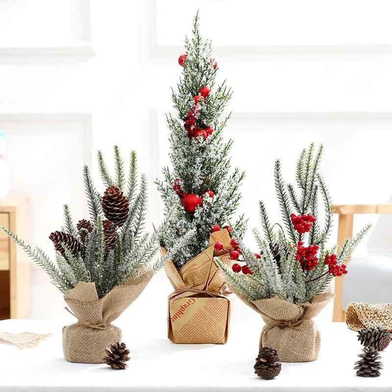 クリスマスツリー ミニ 小型 卓上 クリスマス 飾り デコレーション 松ぼっくり 雪 30cm 38cm 45cm 48cm
