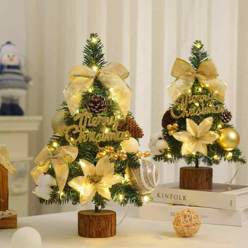 クリスマスツリー ミニサイズ 卓上 ドロップ型 クリスマス飾り 店舗 ショーウィンドウ 家庭用 45cm 60c..