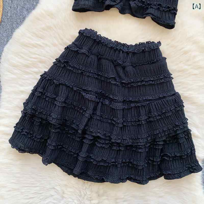 セットアップ レディース キャミソール ワンピース ケーキ レイヤード フリル ティアード チュールスカ..