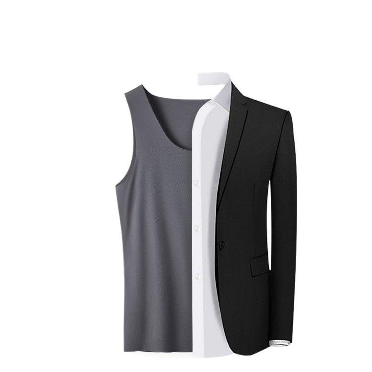 タンクトップ メンズ 男性用 モダール 接触冷感 ランニング スポーツ インナー ノースリーブ 無地 吸湿..