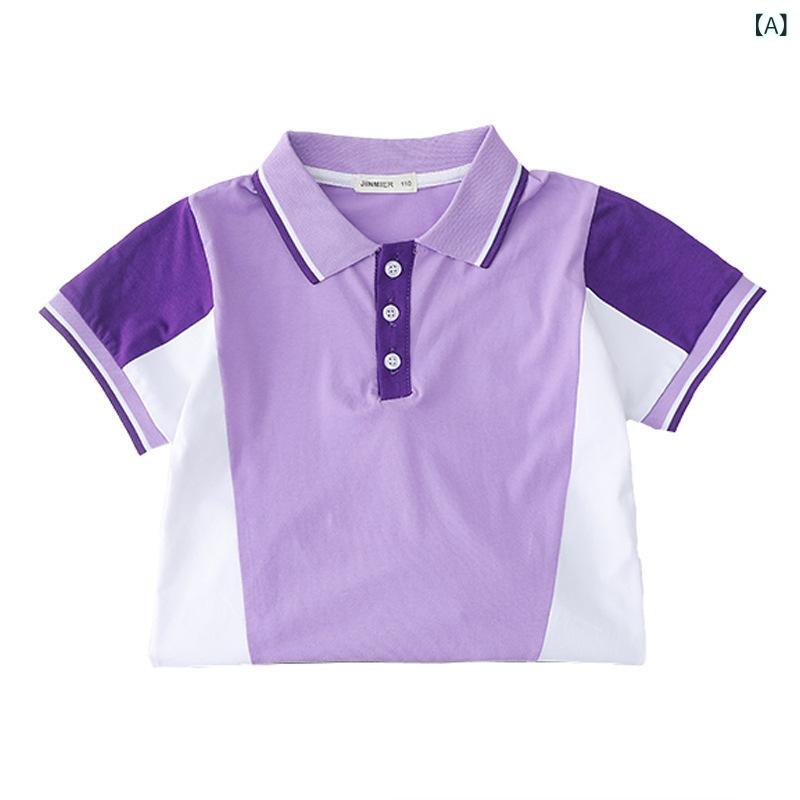 幼稚園 園児 スクール Tシャツ 長袖 男女兼用 春秋 綿100% 通学 普段使い カットソー トップス パープル 西柚色 ブルー 黄色 グリーン ピンク 古風色 100cm 110cm 120cm 130cm 140cm 150cm 160cm 170