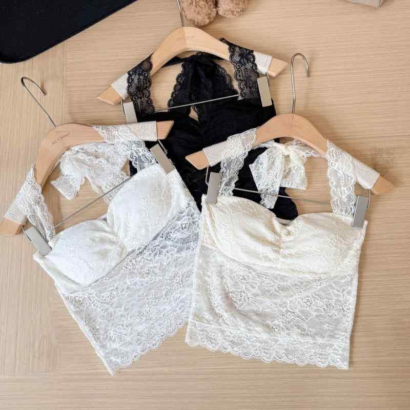 キャミソール レディース インナー 接触冷感 レース チョーカー風 肌着 トップス ショート丈 スリムフ..