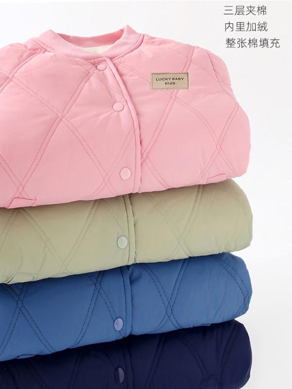 子供服 中綿入りジャケット キッズ ボーイズ ガールズ アウター 通学着 防寒着 ジャンパー ブルゾン 8歳以上 中大童サイズ 110cm 120cm 130cm 140cm 150cm 160cm 170cm ポリエステル100％ 無地 グリーン系 ネ