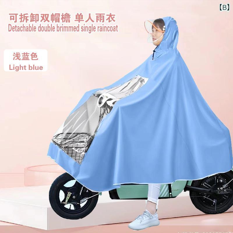 レインコート バイク レディース メンズ 男性用 女性用 厚手 防水 防暴雨 オックスフォード織 大判 ビッグサイズ 通勤 通学 幼稚園 保育園 送迎 運転